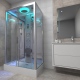 Premium Shower Cabin 1150x850mm - Chrome Frame