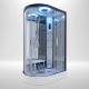 Premium Steam Shower 1100x700mm - Black Frame/Right Hand