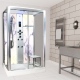 White Marble - Rectangle Steam Shower