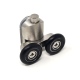 Stainless Steel Twin Door Wheel Push Button (AX)