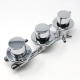 Water Control Valve mixer Tap Set - Thermostatic 5 Port 3 Feed (100mm between dials)