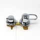 Water Control Valve mixer Tap Set - Non-Thermostatic 3 Outlet Ports with 2 or 3 Water Feeds (100mm between dials)