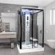 Premium Steam Shower 1150x850mm - Black Frame