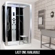Black Marble - Rectangle Steam Shower - 1050mm x 850mm : Clearance