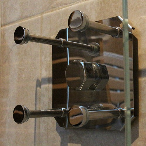 Steam Room Accessories-Glass Steam Outlet Guard