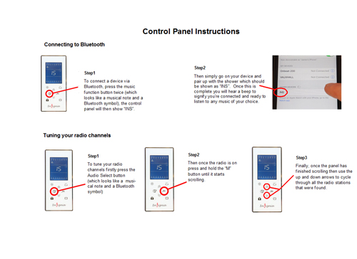 instruction control pael